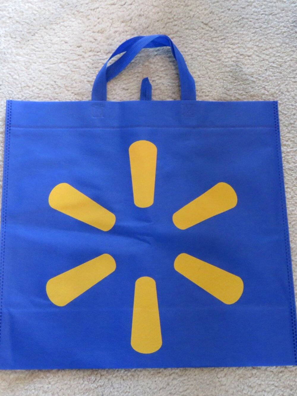 Lot 5 NEW NWOT Walmart Reusable XLarge Tote Bags abt. 18" L x 17 "T x 7" D